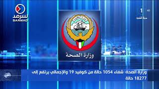 وزارة الصحة: شفاء 1054 حالة من المصابين بفيروس كورونا ليرتفع عدد حالات الشفاء إلى 18,277