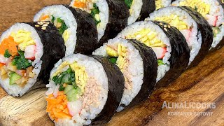 Кореянка готовит корейские роллы Кимпаб - 김밥 / Рецепт на Новый год 2023