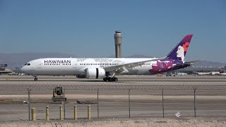 *First Arrival* Hawaiian Airlines Boeing 787-9 Dreamliner(N781HA) arriving and departing Las Vegas!