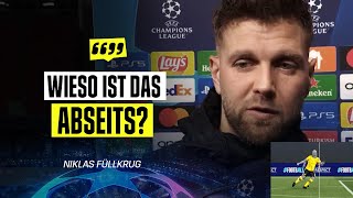 Niclas Füllkrug: "Mit dem Arm darf man doch gar kein Tor erzielen?!" - DAZN Interview