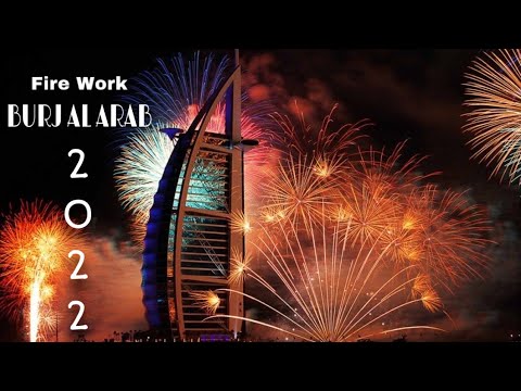 ⭕️Amazing Firework show Dubai Burj al Arab New Year 2022‼️ | Burj al arab| New year 2022 | Dubai