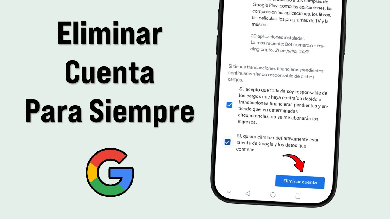 Cómo eliminar o borrar tu cuenta de google de un celular para siempre ...