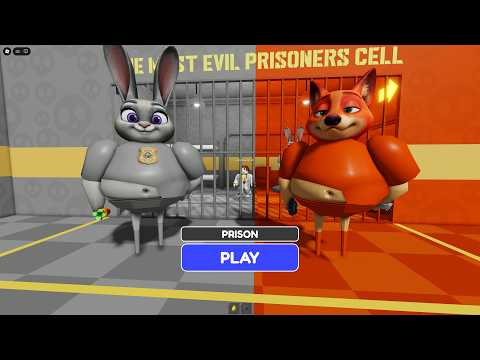 ZOOTOPIA JUDY & NICK'S PRISON RUN! 🤣 || #roblox Roblox Obby Barry's Prison Run