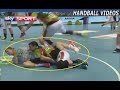 【ハンドボール】飛込みダイビングの衝撃。みぞおちシュート苦。顔面シュート痛。【面白】handball