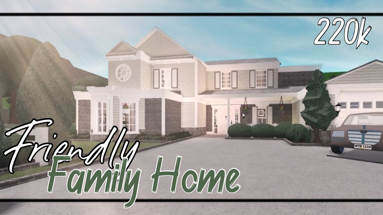 Bloxburg Traditional Family House 220k Speedbuild Youtube - family traditional home roblox