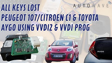 All Keys Lost Peugeot 107/Citroen C1 & Toyota Aygo Using VVDI2 & VVDI Prog
