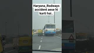 Haryana 🚎roadways se bach gaye aaj to🥹.  #haryanaroadways #delhi #rashdriving #accidentnews #bus screenshot 4