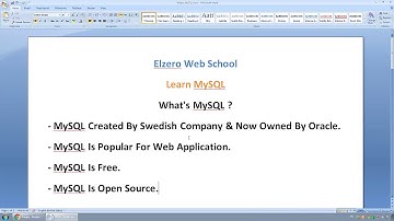 Learn MySQL In Arabic #01   Intro & Whats MySQL