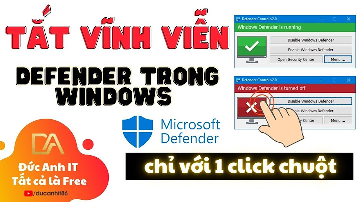 Làm sao tắt window defender