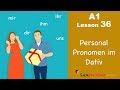Learn German | Dative case | Personal pronouns | German for beginners | A1 - Lesson 36