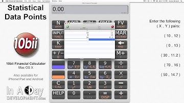 Financial Calculator - Statistical Data Points - 10bii Mac OS X
