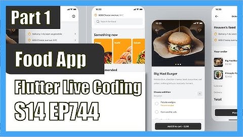 [Flutter] Flutter Live Coding EP744 (Food App Part 1)