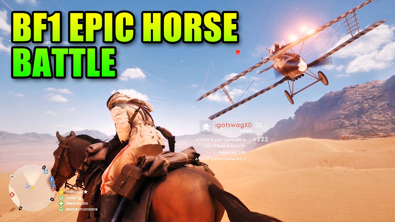 Battlefield 1 Epic Horse Battle BF1 Beta Cavalry Gameplay YouTube