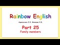 Rainbow English 2 класс. Family.
