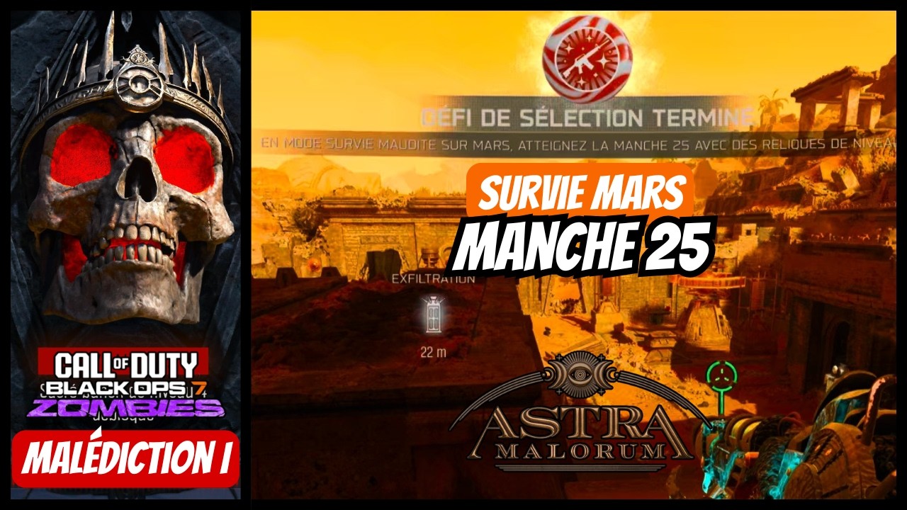 [BO7] SURVIE : Manche 25 sur Mars en Malédiction 1 | Call of Duty 🟠 ...