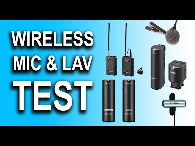 Wireless Mic and Lav Test - Sony ECM-W1M, ECM-AW4, Saramonic SR-WM4C,  Audio Labs Giant Squid