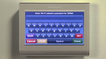 Connect the Honeywell WiFi smart thermostat to your Wi-Fi network