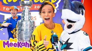Meekah Blippi s HOCKEY Day Mascots Sports Fun