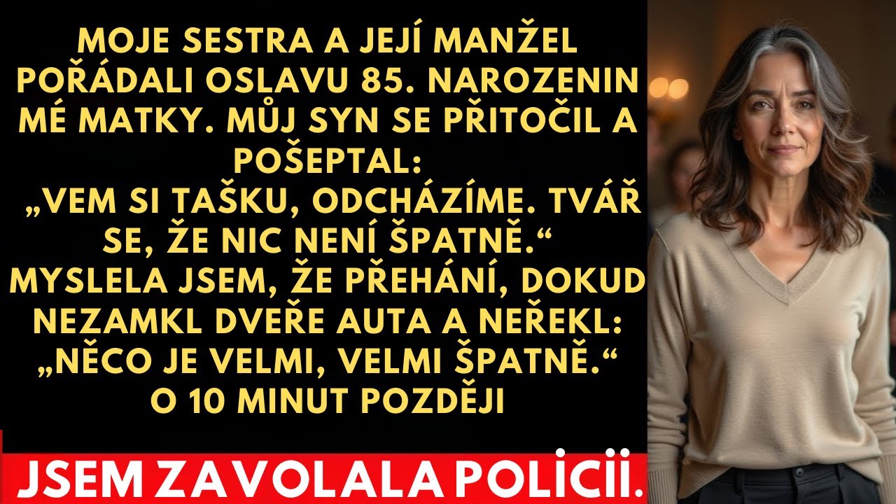 Myslela jsem, že je to jen narozeniny mé matky, dokud můj syn nezamkl auto a neřekl:„Něco je špatně“