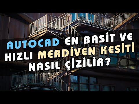 AutoCAD Merdiven Kesiti