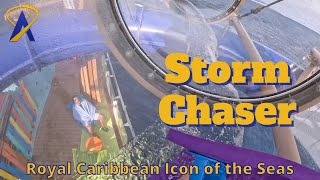 Storm Chasers Water Slide POV on Icon of the Seas, Royal Caribbean