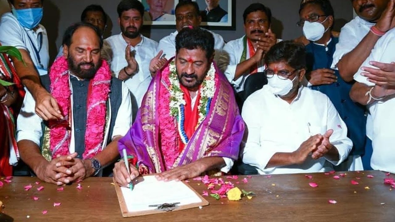 Revanth Reddy Takes Charge As Telangana PCC President TPCC 