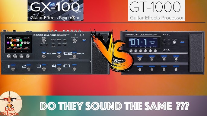 Boss GT-1000 vs Line 6 Helix Vs - Multi FX Shootout & Comparison - YouTube