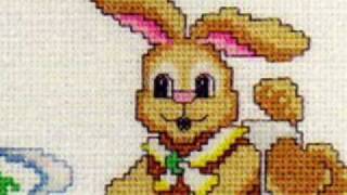Cross Stitch Kit Playful Bunnies Birth Announcement is at www.abullrun.com screenshot 4