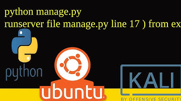 python manage.py runserver file manage.py line 17 ) from exc