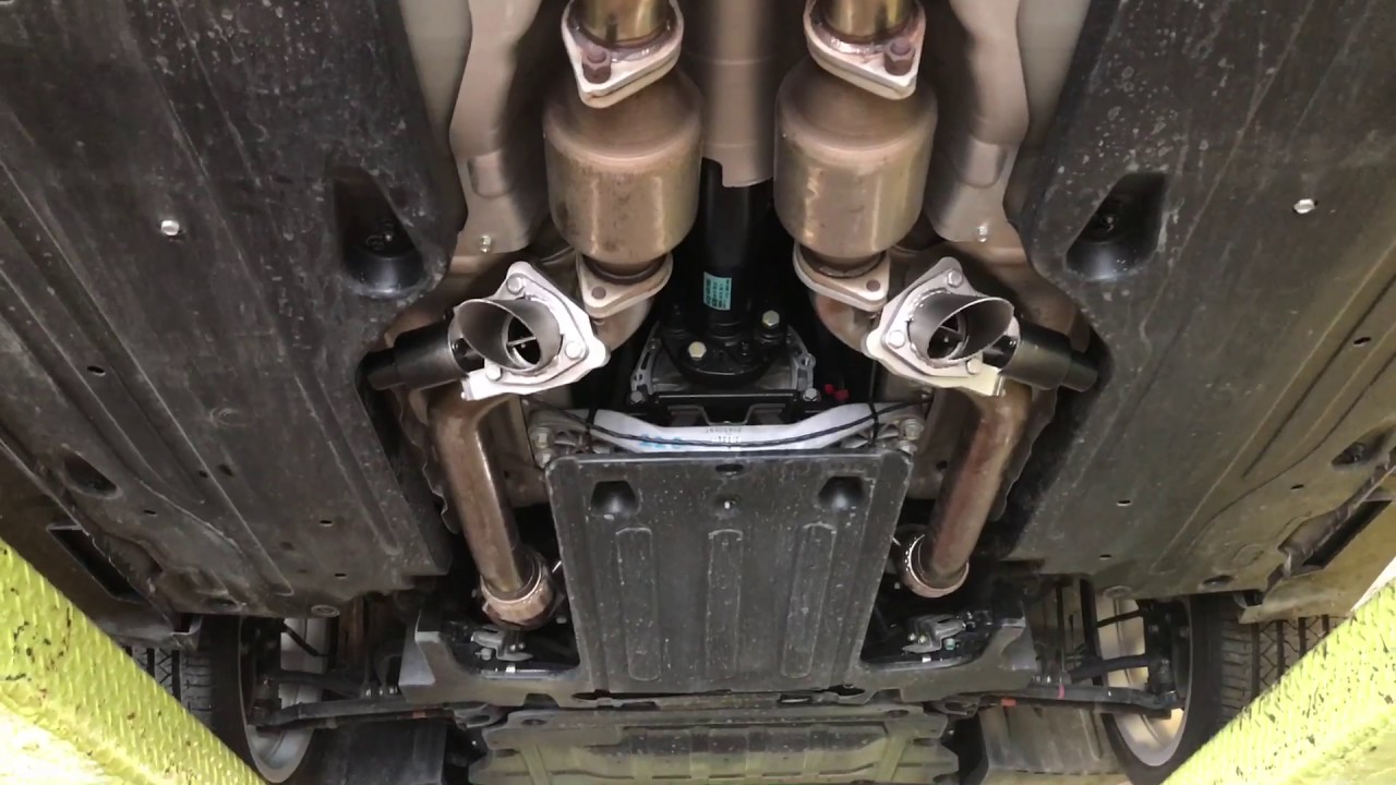 QTP Hyundai Genesis 3.8L V6 electric exhaust cutouts YouTube