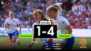 Highlights uit de match ZwitserlandNederland: 14