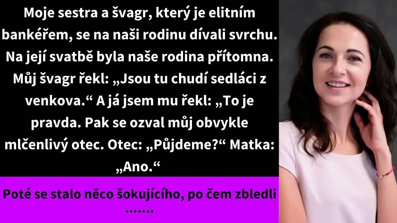 Zrovna jsem připravovala kamery na svatbu své starší sestry, když jsem z šatny uslyšela její hlas: „Podívejte se na ty venkovské burany z chudé farmy. Na takové místo nepatří." Mluvila o našich...