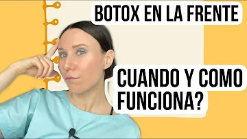 ¿Puede el Botox en la frente bajar las cejas?