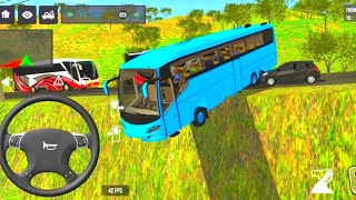 😰Bus🔥Simulator😤Hill Crash 😱 Dangerous Mountain Bus Driving Gameplay Real Bus Game screenshot 1