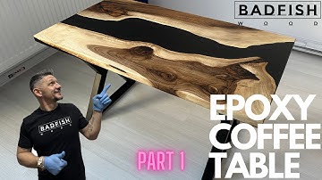 Build a walnut and epoxy coffee table step by step (PART 1)