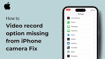 Video record option missing from iPhone camera Fix ( iOS ) 2024
