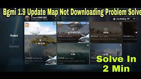 🇮🇳 How to Fix Maps Download Error in Bgmi 1.9 Update | Bgmi Map not download Problem Solve