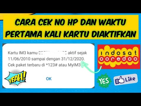 CARA CEK NO INDOSAT DAN WAKTU PERTAMA KALI DIAKTIFKAN