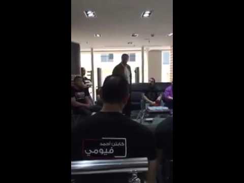 دولة عبد الكريم الكباريتي يلقي كلمة جميلة تشجيعية لأبطال الاردن قبل مستر أولومبيا