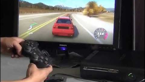 MaxRace F.1 converter 3.0 PS3 Controller tilt function demonstration on xbox 360 console