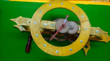 How To Make $1 Wall Clock or Table Clock From Cardboard