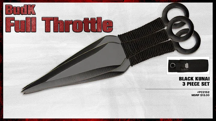 Black Kunai 3 Piece Set