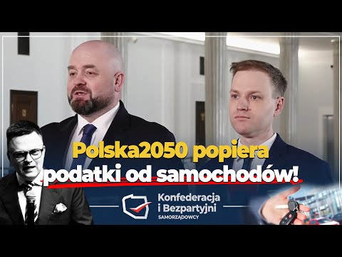 Politycy Polski2050 Hołowni poparli podatki od samochodów! #NaŻywo