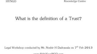 What is the definition of a Trust? screenshot 5
