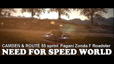 NFS World Pagani Zonda F CAMDEN & ROUTE 55 Full60HD