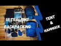 Ultralight Backpacking Gear List - Tent and Hammock