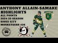 Anthony Allain-Samake Highlights | All Points 24-25 Season | 2025 NHL Draft Prospect | Anahiem Ducks