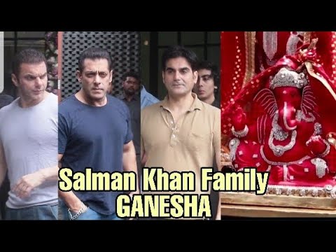 Salman Khan's Family Cute Little Ganesha | Arpita Sharma Ganesh Aarti | #GaneshChaturthi2019