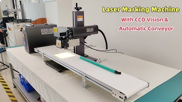 Metal Plastic Fiber Laser Marking Machine with CCD Visual Positioning System