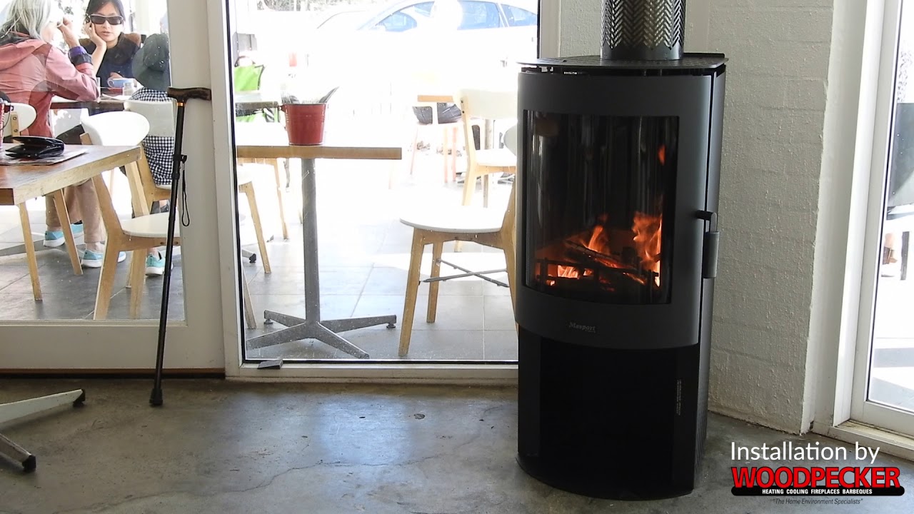 Woodpecker Installation - Masport Adena Wood Heater - YouTube